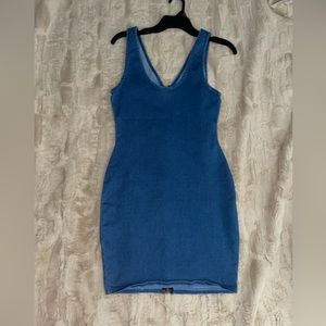 Denim mini dress. Size medium